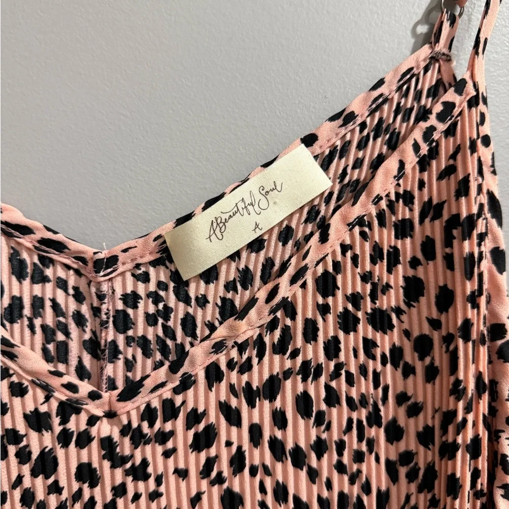 Leopard Print Pink Maxi Dress - Picture 5 of 7